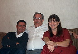 Nola with her friends - Azmi & Steve, in Jerusalem